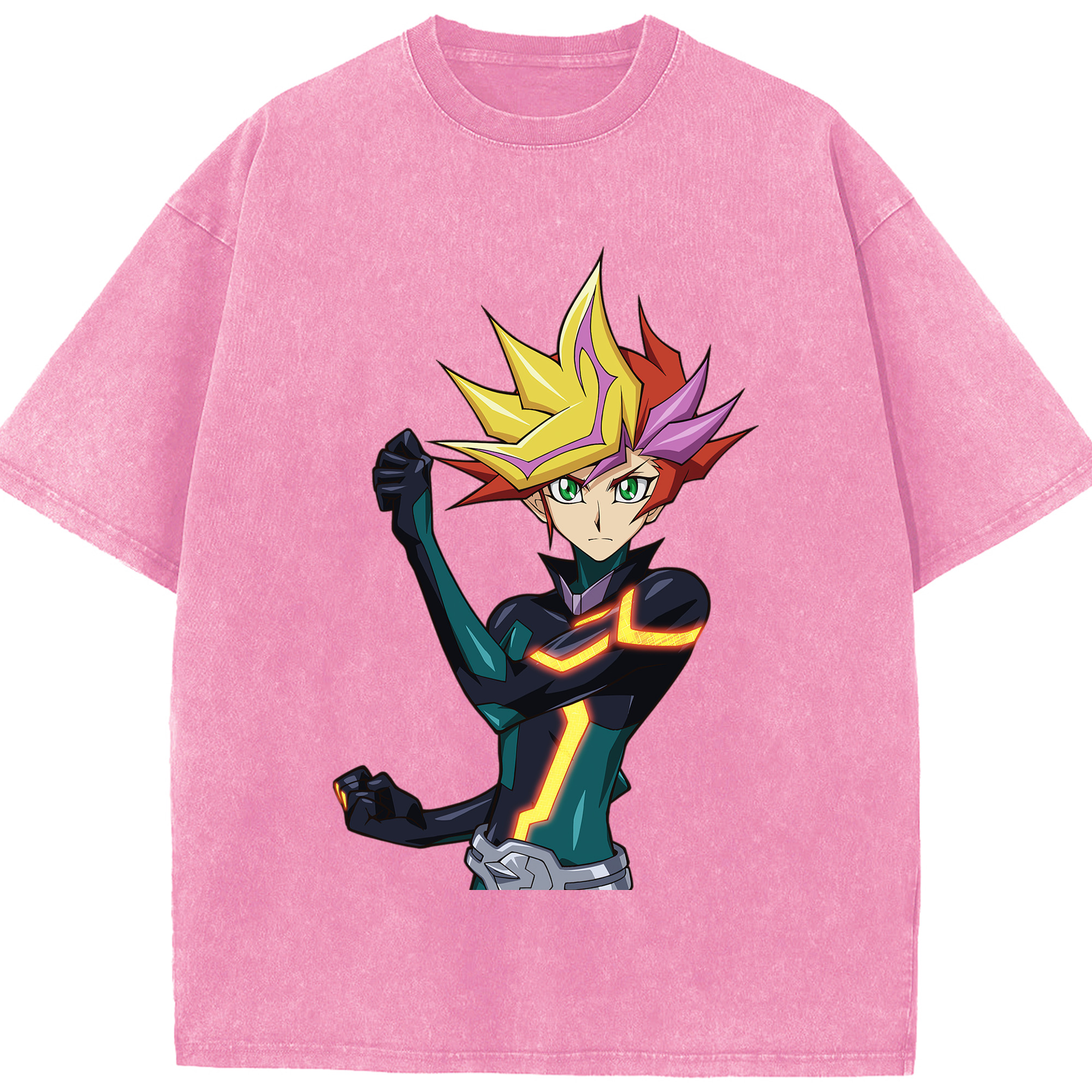 （画像用） 遊☆戯☆王 Yu-Gi-Oh! 綿100% ヴィンテージ風 半袖Tシャツ（フロントプリント）